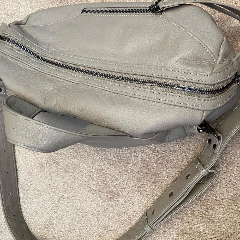 Christopher Kon Vika Crossbody Duffel  Purse Putty Tone - Picture 10 of 11